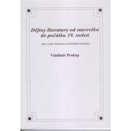 Dějiny literatury od starověku do 19.st.