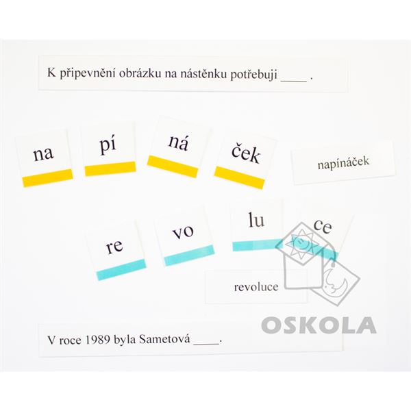 Čtyřslabičná slova s porozuměním