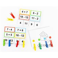 Sčítání a odčítání s kolíčky 1