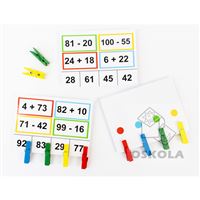 Sčítání a odčítání s kolíčky 3