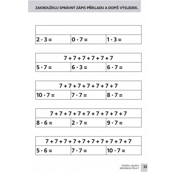 Počítám, násobím – druhý díl (6–10)