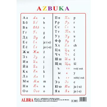 Azbuka - plakát /komplet - plakát, tubus,závěsy/ 475x630 mm