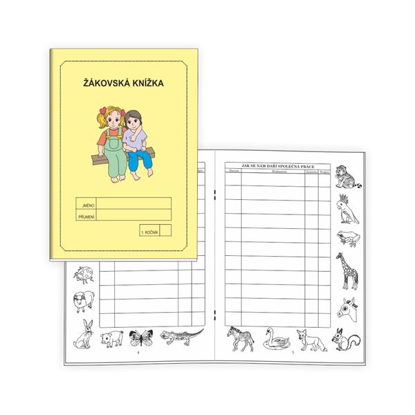 Žákovská knížka 1 - Známkování ŽLUTÁ
