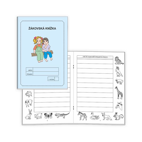 Žákovská knížka 1 - Slovní hodnocení MODRÁ