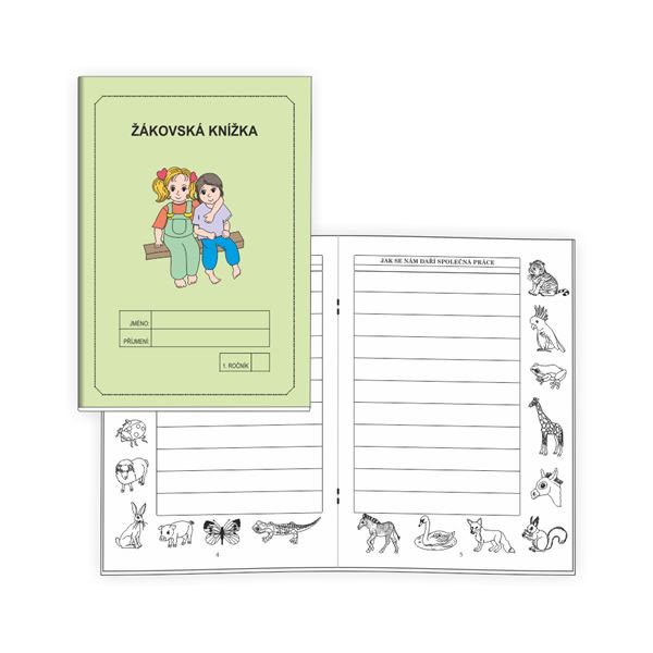 Žákovská knížka 1 - Slovní hodnocení ZELENÁ