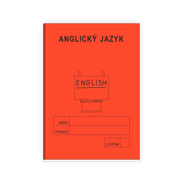 Anglický jazyk 2 - školní sešit ČERVENÁ