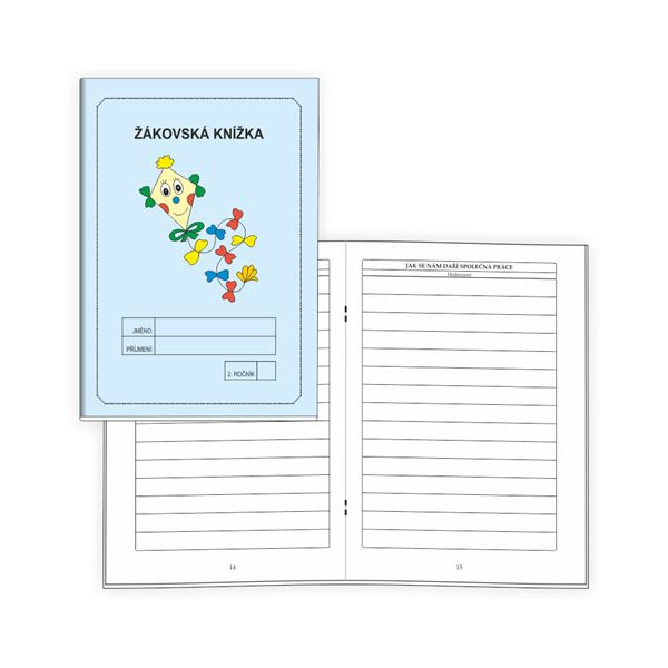 Žákovská knížka 2 - Známkování MODRÁ