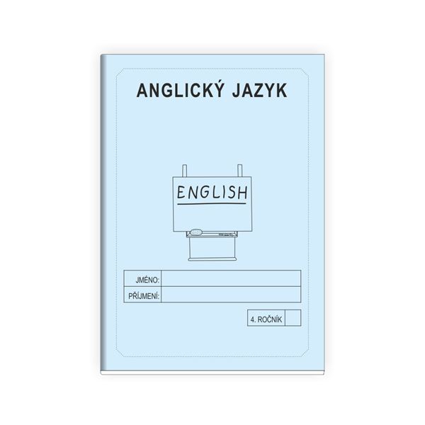  Anglický jazyk 4 - školní sešit MODRÁ