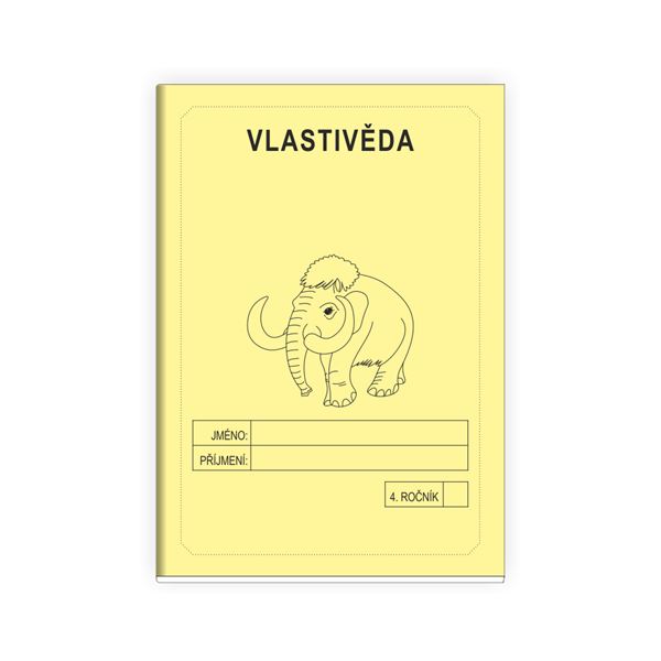 Školní sešit Vlastivěda 4 ŽLUTÁ
