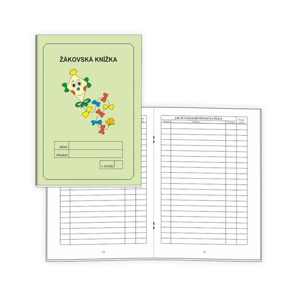 Žákovská knížka 4 - Známkování ZELENÁ