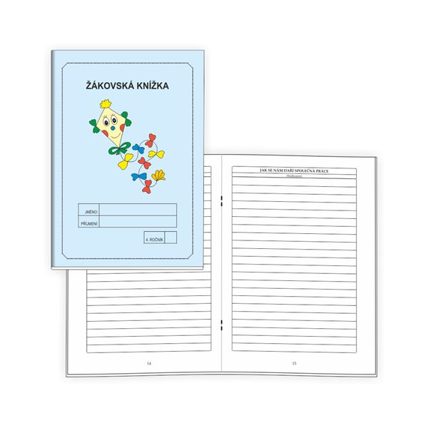 Žákovská knížka 4 - Slovní hodnocení MODRÁ