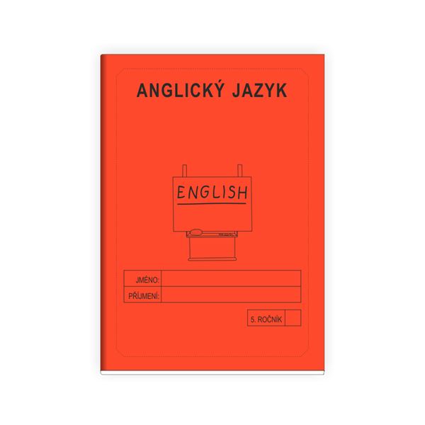  Anglický jazyk 5 - školní sešit ČERVENÁ