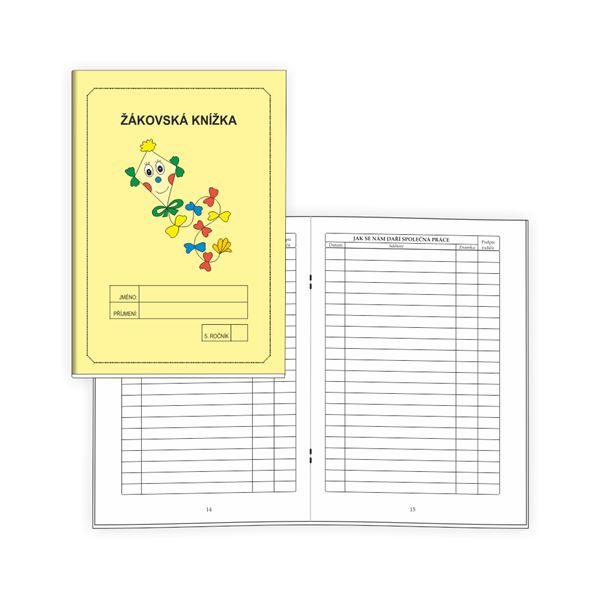 Žákovská knížka 5 - Známkování ŽLUTÁ
