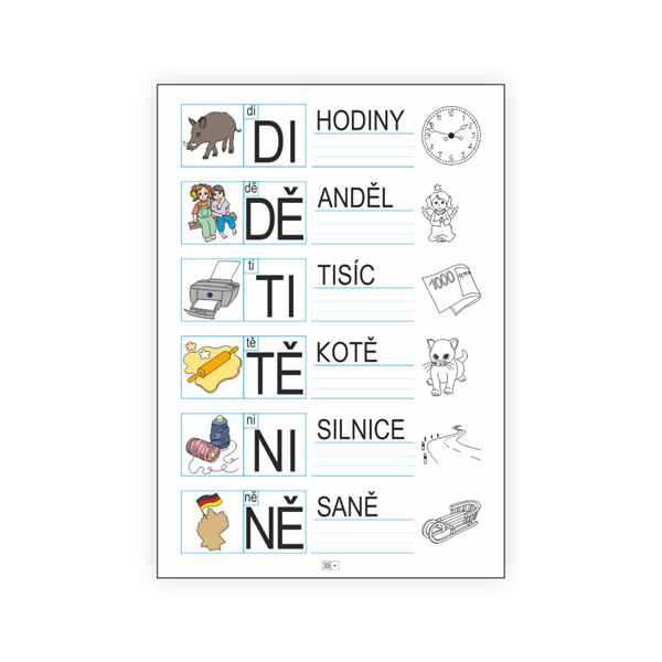 Písmena - genetická metoda čtení a psaní - pracovní učebnice