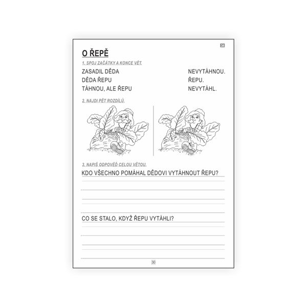 Čtení 1 - pracovní listy