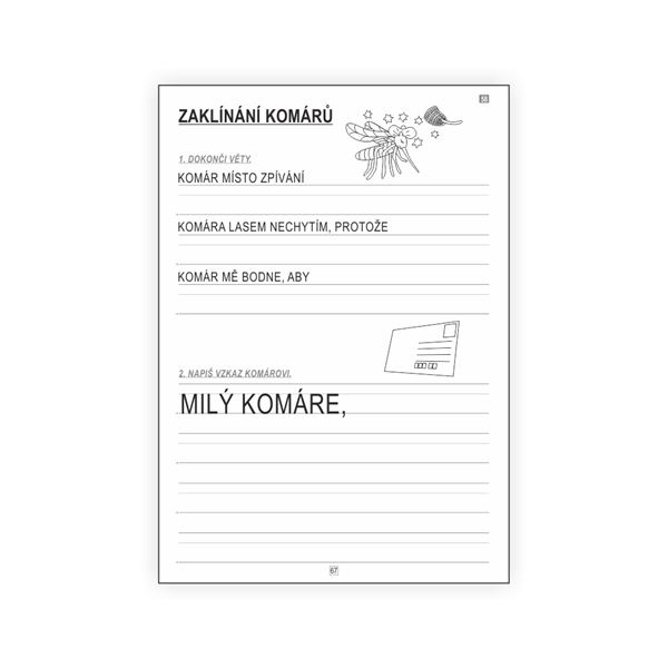 Čtení 1 - pracovní listy