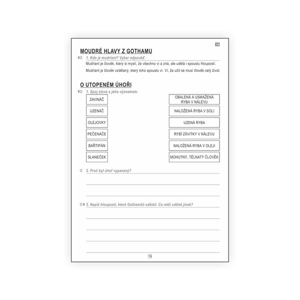 Čtení 2 - pracovní listy