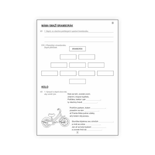 Čtení 3 - pracovní listy