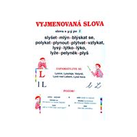 Vyjmenovaná slova po L - nástěnná tabule