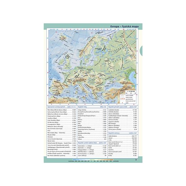 Školní atlas Česká republika a Evropa