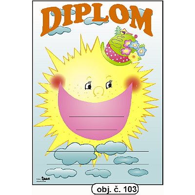 Diplom A5 - Sluníčko