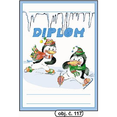 Diplom A5 - Tučňáci