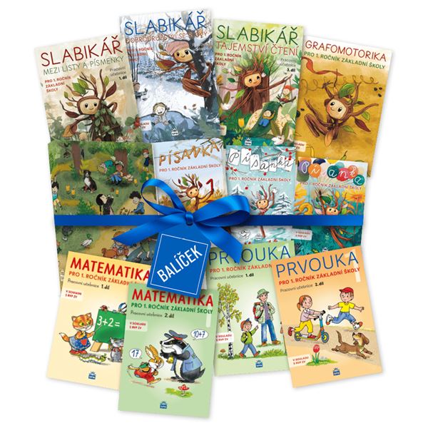 Balíček pro 1. ročník - komplet Slabikáře, Matematika, Prvouka