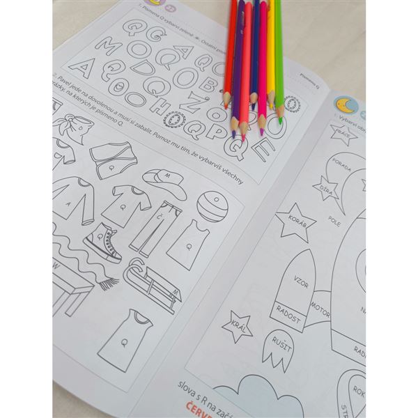 Barevné úlohy z češtiny pro 1. ročník