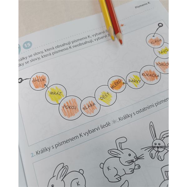 Barevné úlohy z češtiny pro 1. ročník