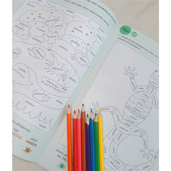 Barevné úlohy z češtiny pro 4. ročník