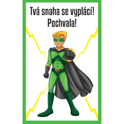 Karty Máš super pochvalu 30 ks - Tvá snaha se vyplácí! 