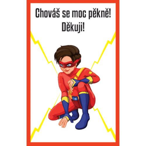 Karty Máš super pochvalu 30 ks - Chováš se moc pěkně! 