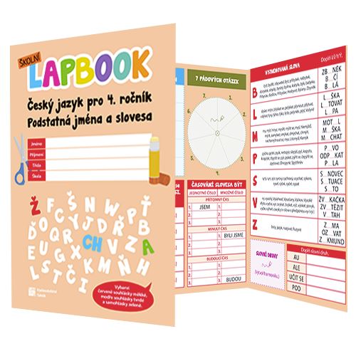 Lapbook - Čeština: Podstatná jména a slovesa - pro 4. ročník