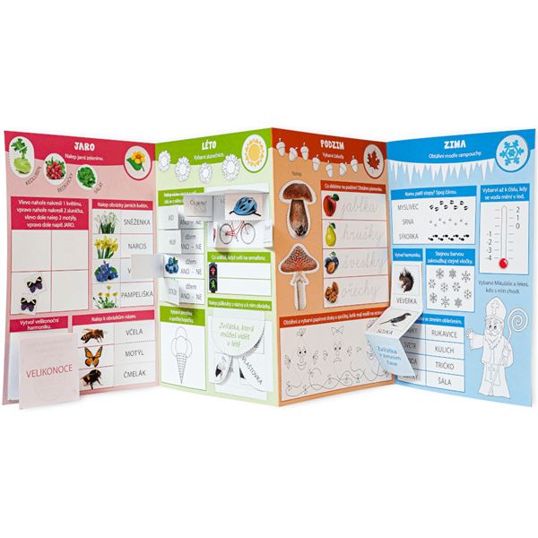 Lapbook - Prvouka: 4 roční období - pro 1. ročník