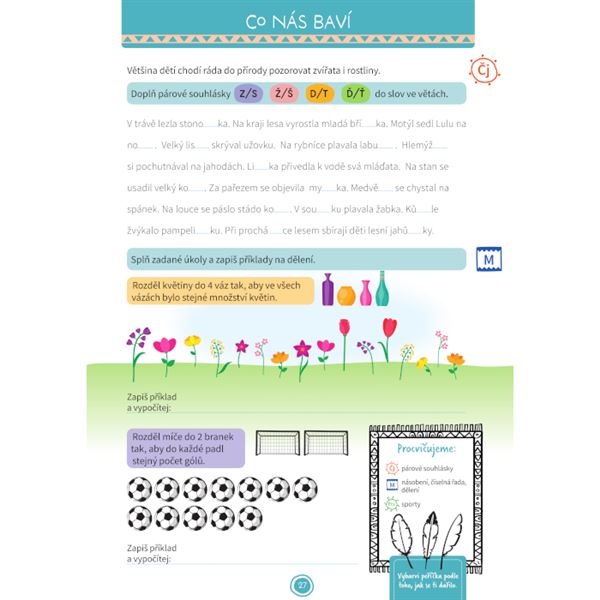 Hravé opakování učiva 2. třídy: Mezi indiány