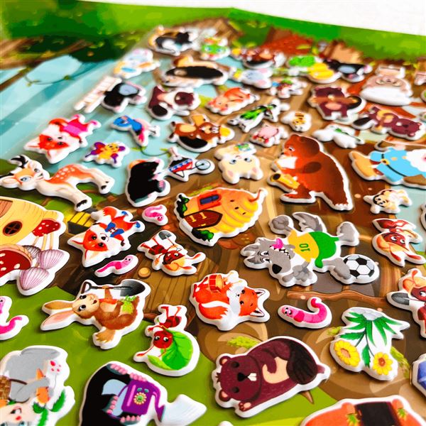 Tajemný svět pod zemí s 3D samolepkami