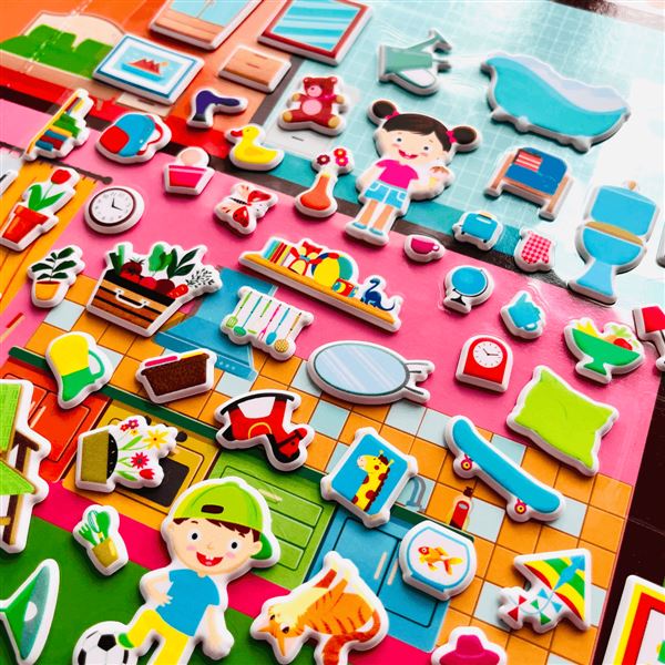 Můj domov s 3D samolepkami