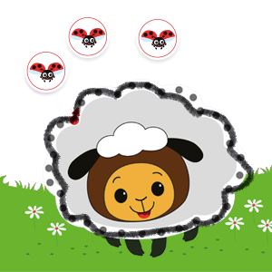 Nalepuj a obkresluj: Veselá zvířátka