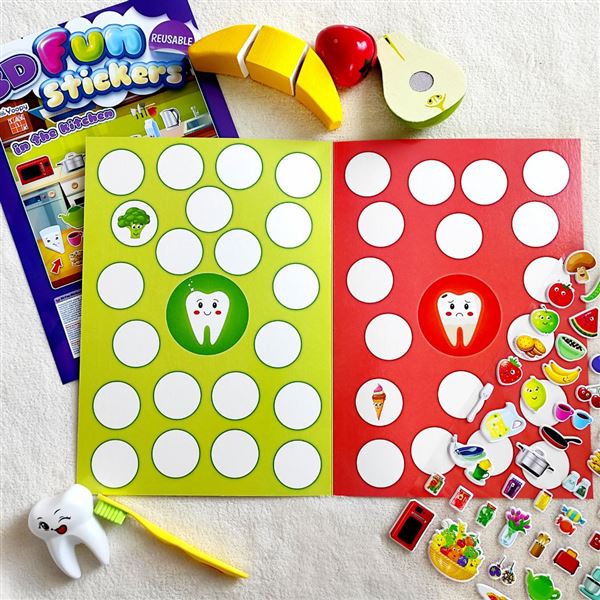 Zábava v kuchyni s 3D samolepkami