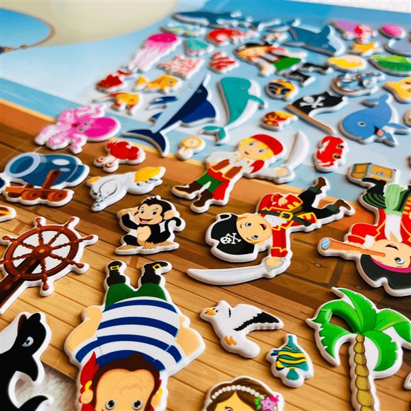 Pirátské dobrodružství s 3D samolepkami