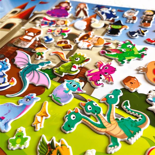 Pohádková země s 3D samolepkami