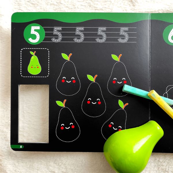 Kouzelné křídy - čísla a ovoce