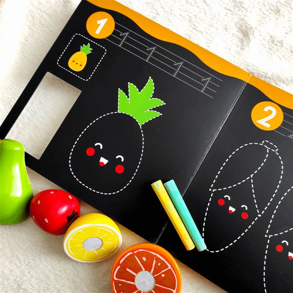 Kouzelné křídy - čísla a ovoce