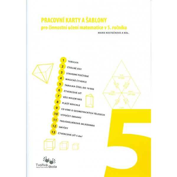 Pracovní karty a šablony pro činnostní učení v Matematice 5. r.