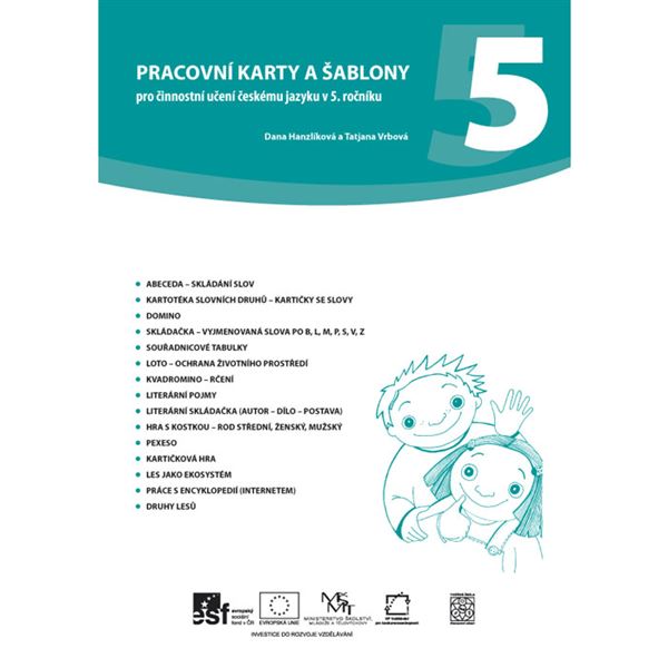 Pracovní karty a šablony pro činnostní učení Čj 5. ročník