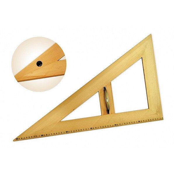 Trojúhelník dřevěný 30st 62cm s protiskluzem