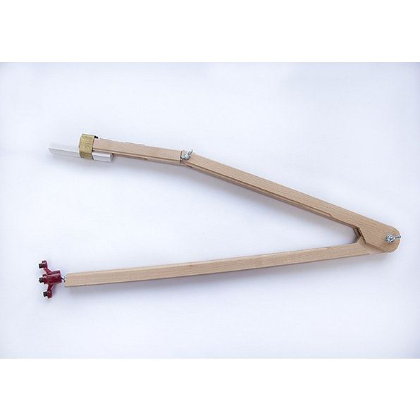 Kružidlo dřevěné 50cm s gumovým hrotem na křídu