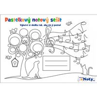 Pastelkový notový sešit