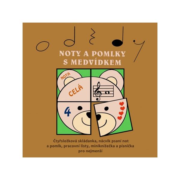 Noty a pomlky s medvídkem