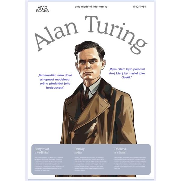 Alan Turing  - nástěnné plakáty Extra velký